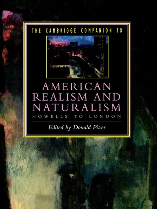 Cover image for The Cambridge Companion to American Realism and Naturalism
